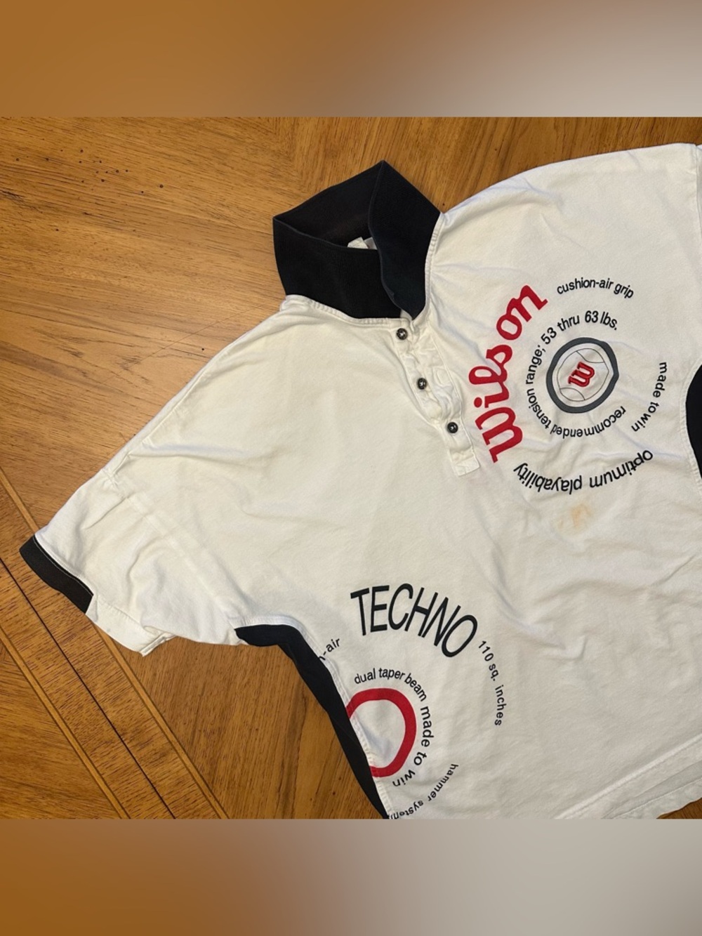 Wilson Polo Men’s Size Medium White Tennis Made To Win